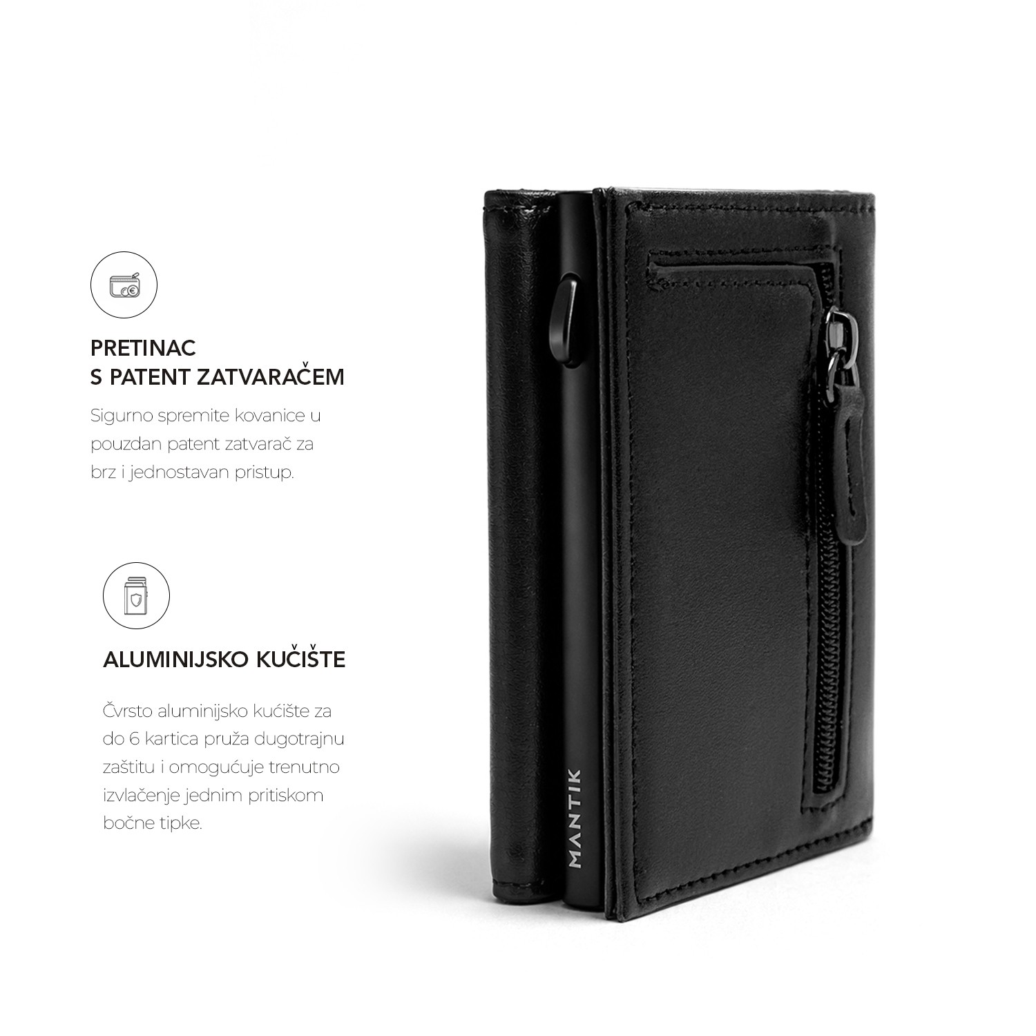 MANTIK Essential muški set novčanik & kaiš - Slika 8
